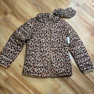 Amazon Essentials Leopard Print Puffer Jacket